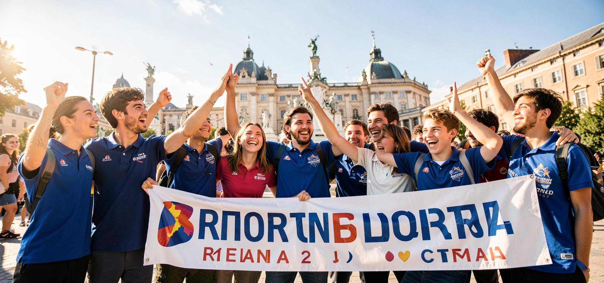 Tripoora-Hosts begrüßen Reisende in einer europäischen Stadt